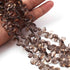 1  Strand Smoky Faceted Briolettes -Pear Shape Briolettes 8mmx5mm-10mmx6mm 8.5 Inches BR0796