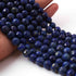1 Long Strand Lapis  Faceted  Balls Beads - 10mm 10 Inches BR0803
