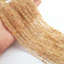 AAA Golden Rutile Micro Faceted 3mm   Beads -RB0025