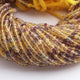 5 Strands Yellow Rutile 3mm Gemstone Balls, Semiprecious beads  Faceted Gemstone Jewelry -13 Inches  RB0338 - Tucson Beads