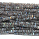 1 Long Strand Labradorite Heshi Smooth Briolettes -Square Shape Briolettes  4mm-5mm 16 Inches BR01937 - Tucson Beads