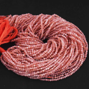 5 Strands Shaded Peach Moonstone Faceted Rondelle Beads, Round beads 2mm 13 Inches Long RB190 - Tucson Beads