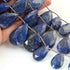 1  Strand Lapis Lazuli Faceted Pear Shape Briolettes - Pear shape Beads - 14mmx13mm-36mmx24mm - 8.5 Inches BR01939