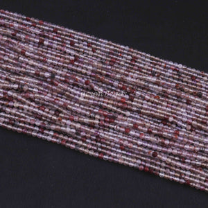5 Strands Pink Rutile Gemstone Beads, Semiprecious beads - Faceted Gemstone Jewelry 2mm 13 Inches  RB220 - Tucson Beads