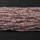 5 Strands Multi Moonstone Silver Coting Faceted Rondelle Beads, Round beads 4mm-5mm 12 Inches RB434 - Tucson Beads