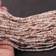 5 Strands Multi Moonstone Silver Coting Faceted Rondelle Beads, Round beads 4mm-5mm 12 Inches RB434 - Tucson Beads