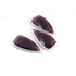 3 Pcs Amethyst Faceted Dagger Shape 925 Silver Plated Pendant   31mmx13mm  PC602