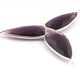 3 Pcs Amethyst Faceted Dagger Shape 925 Silver Plated Pendant   31mmx13mm  PC602 - Tucson Beads
