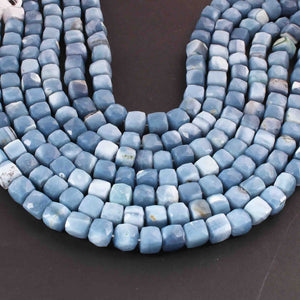 1 Strand  Bolder Opal Faceted Briolettes -Cube Shape Briolettes- 7mm-8mm- 10 Inches BR01949 - Tucson Beads