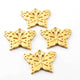 10 Pcs Designer 24k Gold Plated Butterfly Beads ,Copper Butterfly Design Charm,Jewelry Making 23mmx18mmGPC964 - Tucson Beads