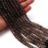 1  Long Strand Smoky Faceted Rondelles -Gemstone Beads 6mmx7mm-10 Inches BR0773