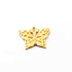 10 Pcs Designer 24k Gold Plated Butterfly Beads ,Copper Butterfly Design Charm,Jewelry Making 23mmx18mmGPC964 - Tucson Beads