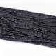 5 Strands Black Spinel Faceted Rondelle Beads, Gemstone Faceted Beads ,Semi Precious Beads 2mm 13 inch strand RB191 - Tucson Beads