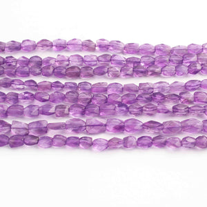 1 Strand Amethyst Faceted Briolettes Assorted Shape Briolettes - 9mmx6mm-5mmx6mm 12.5 Inches BR01233 - Tucson Beads