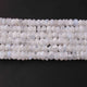 1  Long Strand White Rainbow MoonStoneFaceted Roundells -Round Shape Roundells 7mm-11 Inches BR0792 - Tucson Beads