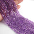 1 Strand Amethyst Faceted Briolettes Assorted Shape Briolettes - 8mmx6mm-5mmx6mm 12.5 Inches BR01238