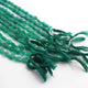 1 Strand Green Onyx Faceted Briolettes Oval Shape Briolettes - 9mmx7mm-5mmx6mm 12.5 Inches BR01232 - Tucson Beads