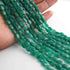1 Strand Green Onyx Faceted Briolettes Oval Shape Briolettes - 9mmx7mm-5mmx6mm 12.5 Inches BR01232