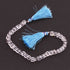 1 Strand  Crystal Quartz Smooth Cube Briolettes - Plain Box Shape Briolettes 5mm-6mm 8.5 Inches BR2547
