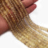 1  Long Strand Lemon Quarts Faceted Rondelles - 5mmx6mm-9.5 Inches BR0788
