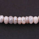 1  Long Strand Peach Moonstone Silver Coated Faceted Roundels -Round Shape  Roundels   9mmx12mm-13.5  Inches BR2507 - Tucson Beads