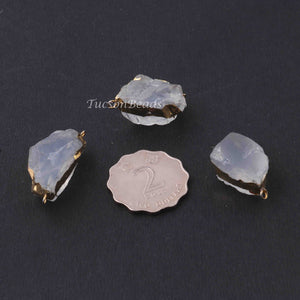 3  PC Crystal Quartz Arrowhead 24k Gold Plated Single Bail Pendant - Electroplated With Gold Edge - 30mmx18mm- AR009 - Tucson Beads