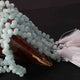 1  Long Strand Amazonite Faceted Briolettes  -Tear Drop Shape Briolettes  - 4mm-6mm - 8 Inches BR0769 - Tucson Beads