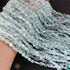 1 Strand Aquamarine Smooth Briolettes - Oval Shape Briolettes  - 5mmx5mm-10mmX5mm -12.5 Inch BR01969