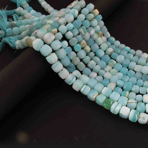 1 Strand  Peru Opal Faceted Briolettes - Cube Shape Briolettes 7mm-9mm-10 Inches BR01966 - Tucson Beads