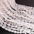 1 Strand White Rainbow Moonstone Smooth  Briolettes - Oval Beads 9mmx8mm -12mmx8mm 13 Inch BR01962