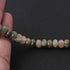 1 Long Strand Cat Eye  Faceted  Rondelles -Round Rondelles  Gemstone Beads - 9mm-7mm  13 Inches BR1124
