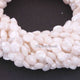 1  Long Strand White Silverite Faceted Briolettes  -Oval Shape Briolettes  9mmx8mm - 10mmx8mm -20 Inches BR2000 - Tucson Beads