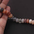 1 Strand Multi Moonstone Faceted Rondelles -Round Rondelles  Gemstone Beads - 7mm  8 Inches BR1125