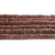 1 Strand Brown Rutile  Facected  Heishi Rondelles - Wheel  Roundelles  7mm-9mm-16 Inch BR02678 - Tucson Beads