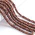 1 Strand Brown Rutile  Faceted  Heishi Rondelles - Wheel  Roundelles  7mm-9mm-16 Inch BR02678