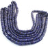 1 Long Strand Lapis Lazuli Faceted  Heishi Rondelles - Wheel  Roundelles  - 6mm-8mm - 16 Inches BR02694