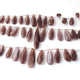 1 Strand Chocolate Moonstone Faceted Pear Briolettes -Pear Shape Briolettes -13mmx5mmx31mmx8mm - 8.5  Inches BR0765 - Tucson Beads