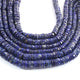 1 Long Strand Lapis Lazuli Faceted  Heishi Rondelles - Wheel  Roundelles  - 6mm-8mm - 16 Inches BR02694 - Tucson Beads
