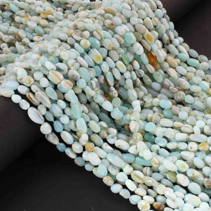 1 Long Strand Peru Opal  Smooth Briolettes -Oval Shape Briolettes - 5mmx4mm-10mmx6mm - 12.5 Inches BR01959 - Tucson Beads