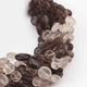 1 Strands Shaded Smoky Quartz Faceted  Briolettes - Coin Shape Briolettes 7mmx7mm-10mmx10mm  8 Inches BR2389 - Tucson Beads