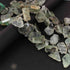 1 Strand Prehnite Faceted Briolettes - Assorted Shape Briolettes -20mmx14mm-25mmx21mm -10 Inches BR01954