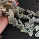 1 Strand Prehnite Faceted Briolettes - Assorted Shape Briolettes -20mmx14mm-25mmx21mm -10 Inches BR01954 - Tucson Beads