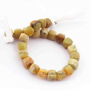 1 Strand Excellent Quality Cat's Eye Faceted Briolettes  - Cat's Eye Briolettes Beads 8mmx10mm 8 Inch BR1215 - Tucson Beads