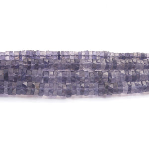 1 Long Strand Iolite Facected  Heishi Rondelles - Wheel  Roundelles  7mm-9mm-16 Inch BR02698 - Tucson Beads