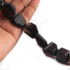 1 Strand Black Onyx Faceted  Briolettes  - Nuggets Shape Rondelles Beads  16mm-11mm  8 Inches BR3858 - Tucson Beads