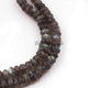 1 Long Strand Labradorite Smooth Roundels - Smooth Roundels Beads 7mmx5mm-3mmx5mm  16  Inches long BR2384 - Tucson Beads