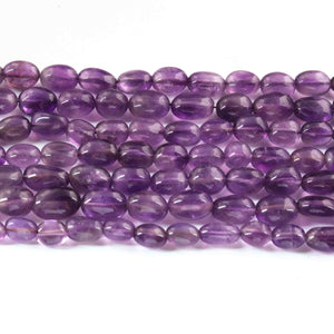 1 Strand Amethyst Faceted Briolettes Oval Shape  Briolettes - 7mmx6mm-10mmx7mm 13 Inches BR01963 - Tucson Beads