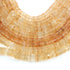 1 Strand Citrine Facected  Heishi Rondelles - Wheel  Roundelles  5mm-9mm 16 Inch BR02693