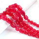 1 Strand Aaa Quality Hot Pink Chalcedony Smooth  Tumble Nuggets Shape Beads Briolettes 8mmx9mm-19mmx16mm- 16 Inches BR01960 - Tucson Beads