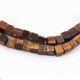 1 Strand Brown Tiger Eye Cube Briolettes - Box Shape Beads 6mm-7mm 8 Inches BR2409 - Tucson Beads